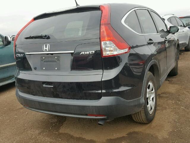 2HKRM4H35CH611151 - 2012 HONDA CR-V LX BLACK photo 4