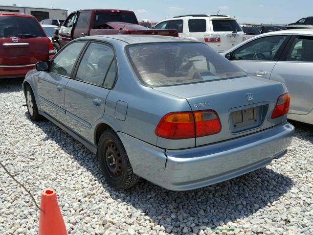 2HGEJ6613YH562988 - 2000 HONDA CIVIC BASE BLUE photo 3