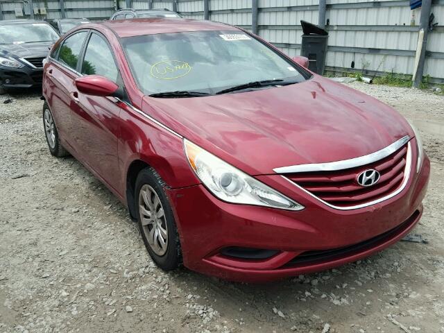 5NPEB4AC4BH277210 - 2011 HYUNDAI SONATA GLS RED photo 1