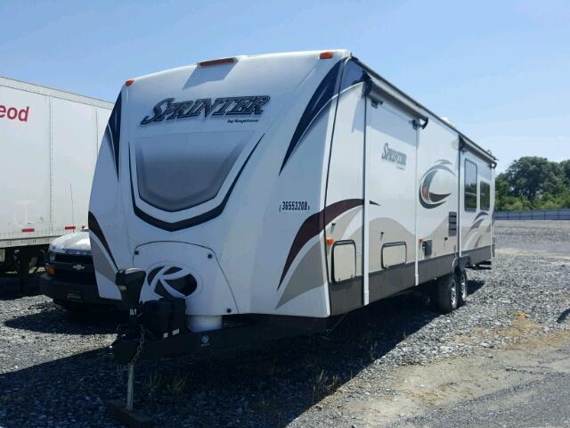 4YDT29921F1530610 - 2015 KEYSTONE SPRINTER WHITE photo 2