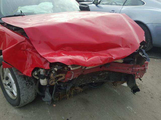 1G2NE12T2YM863590 - 2000 PONTIAC GRAND AM S RED photo 9