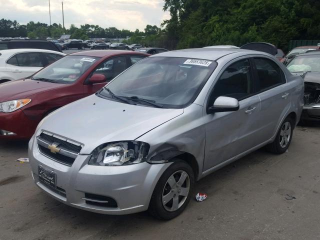KL1TD5DE8BB229321 - 2011 CHEVROLET AVEO LS SILVER photo 2