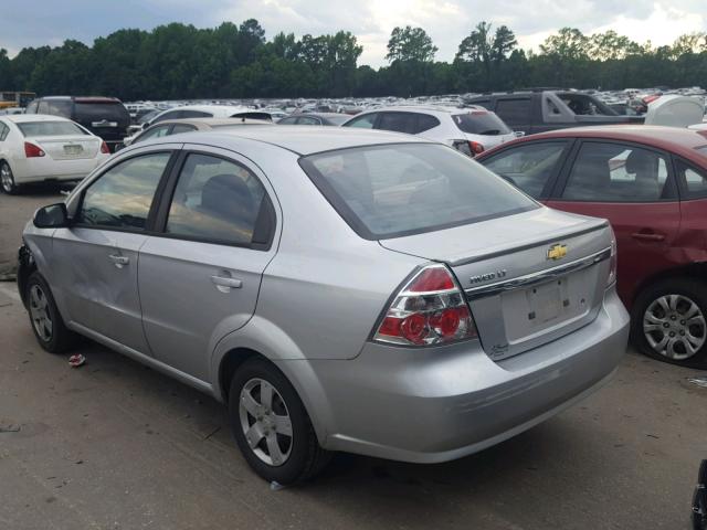 KL1TD5DE8BB229321 - 2011 CHEVROLET AVEO LS SILVER photo 3