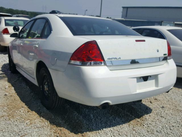 2G1WD5EM0A1203086 - 2010 CHEVROLET IMPALA POL WHITE photo 3