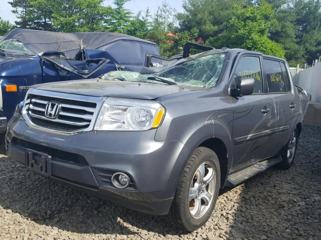 5FNYF4H72CB003742 - 2012 HONDA PILOT EXLN GRAY photo 2