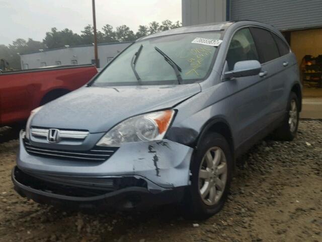 5J6RE38739L035312 - 2009 HONDA CR-V EXL BLUE photo 2