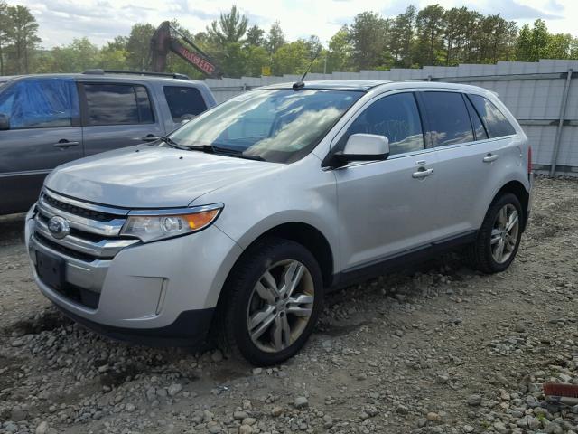 2FMDK4KC0BBA82691 - 2011 FORD EDGE LIMIT GRAY photo 2