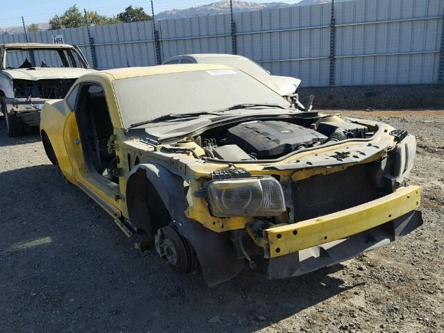 2G1FG1ED0B9109664 - 2011 CHEVROLET CAMARO LT YELLOW photo 1