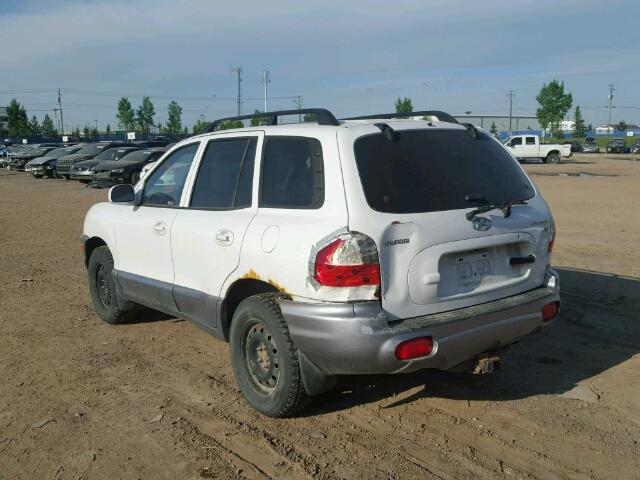 KM8SB13D64U843041 - 2004 HYUNDAI SANTA FE B WHITE photo 3