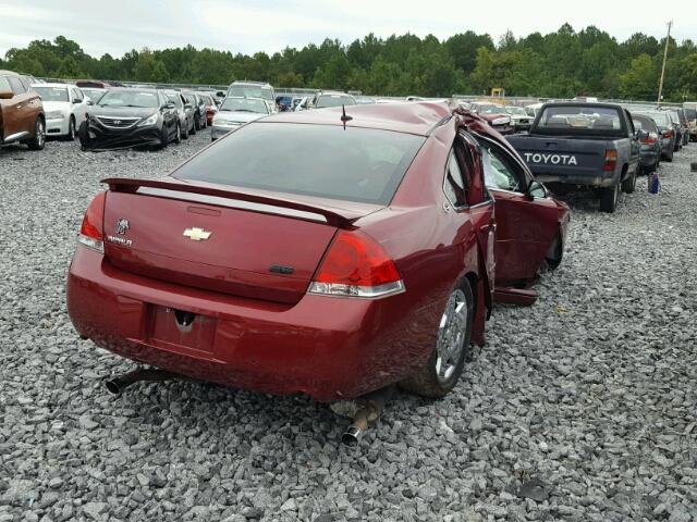 2G1WD58C889286376 - 2008 CHEVROLET IMPALA SUP MAROON photo 4