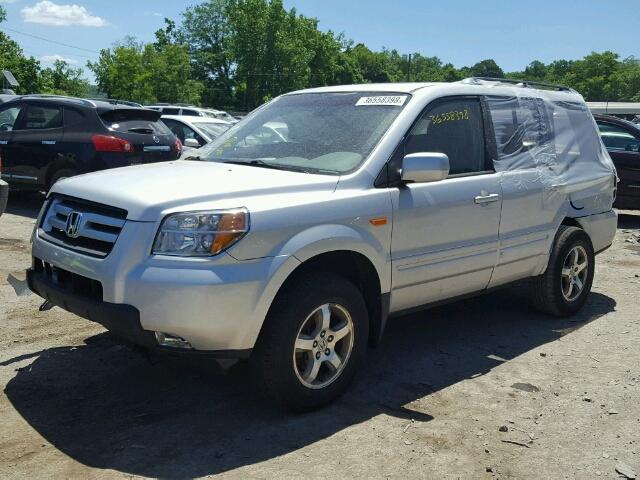 5FNYF18358B052839 - 2008 HONDA PILOT SE SILVER photo 2