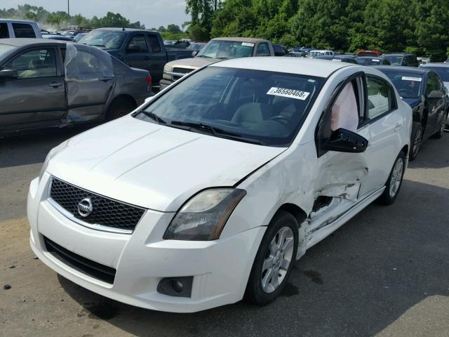 3N1AB6AP3BL668493 - 2011 NISSAN SENTRA 2.0 WHITE photo 2