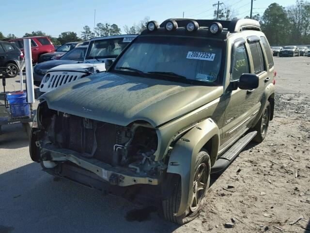 1J4GL38K43W522462 - 2003 JEEP LIBERTY RE GREEN photo 2