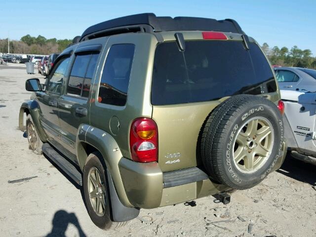 1J4GL38K43W522462 - 2003 JEEP LIBERTY RE GREEN photo 3