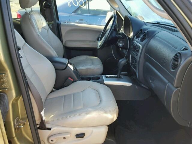 1J4GL38K43W522462 - 2003 JEEP LIBERTY RE GREEN photo 5
