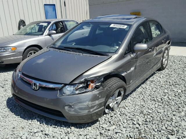 2HGFA16948H321356 - 2008 HONDA CIVIC EXL GRAY photo 2