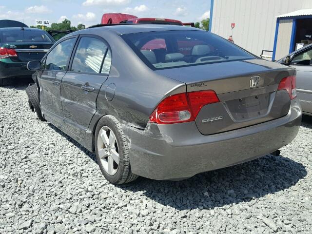 2HGFA16948H321356 - 2008 HONDA CIVIC EXL GRAY photo 3
