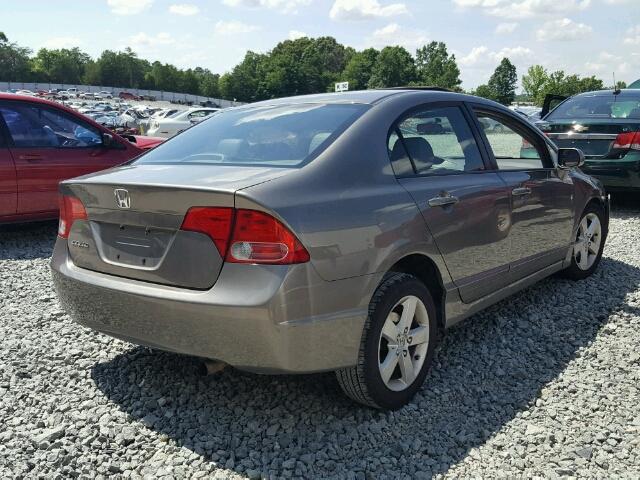 2HGFA16948H321356 - 2008 HONDA CIVIC EXL GRAY photo 4