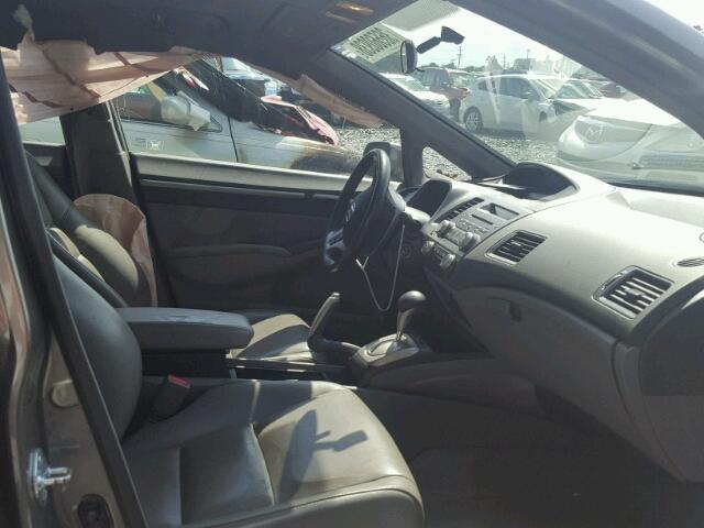 2HGFA16948H321356 - 2008 HONDA CIVIC EXL GRAY photo 5