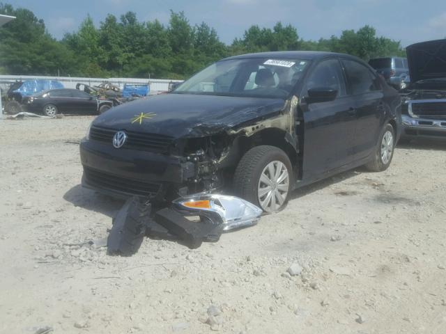 3VW2K7AJ4EM445801 - 2014 VOLKSWAGEN JETTA BASE Սև լուսանկար 2