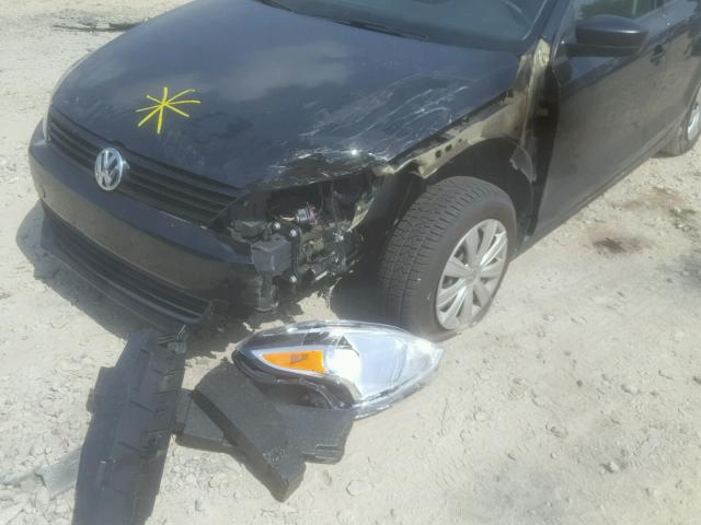 3VW2K7AJ4EM445801 - 2014 VOLKSWAGEN JETTA BASE Սև լուսանկար 9