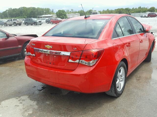 1G1PC5SB5F7294599 - 2015 CHEVROLET CRUZE LT RED photo 4