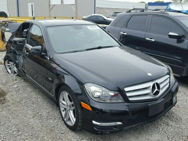 WDDGF4HB4CA654837 - 2012 MERCEDES-BENZ C 250 BLACK photo 1