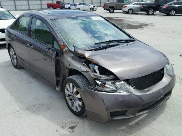 2HGFA16979H514294 - 2009 HONDA CIVIC EXL BEIGE photo 1