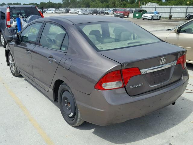 2HGFA16979H514294 - 2009 HONDA CIVIC EXL BEIGE photo 3