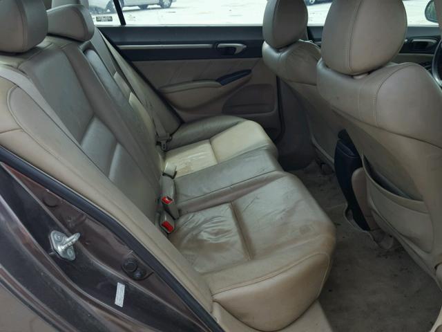 2HGFA16979H514294 - 2009 HONDA CIVIC EXL BEIGE photo 6