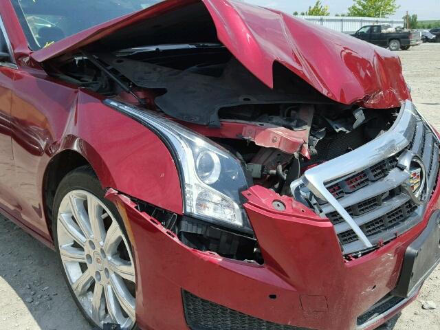 1G6AB5R37E0115102 - 2014 CADILLAC ATS LUXURY RED photo 9