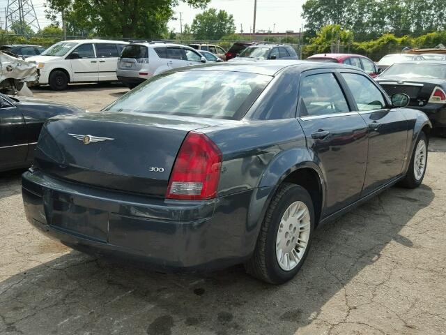 2C3LA43R37H678344 - 2007 CHRYSLER 300 BLUE photo 4