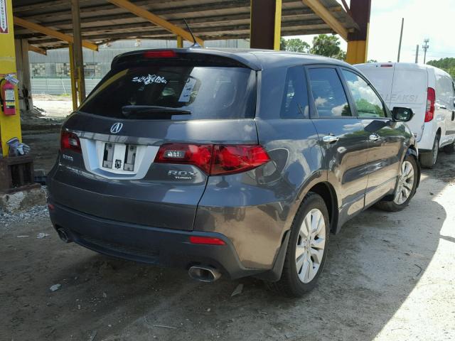 5J8TB2H2XBA001776 - 2011 ACURA RDX GRAY photo 4