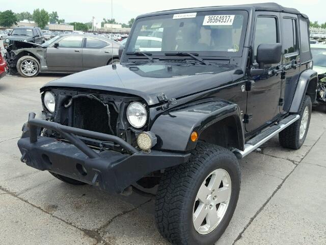 1J4GA59188L652003 - 2008 JEEP WRANGLER U BLACK photo 2