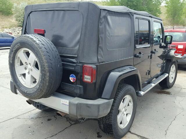 1J4GA59188L652003 - 2008 JEEP WRANGLER U BLACK photo 4