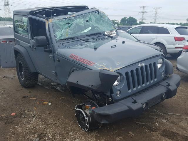 1C4AJWAG0EL316729 - 2014 JEEP WRANGLER S GRAY photo 1