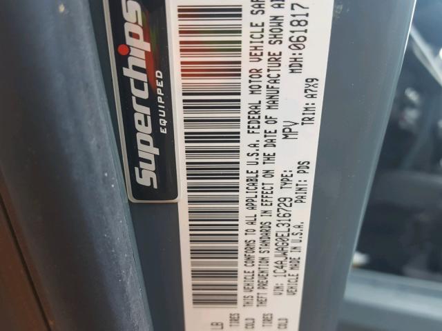 1C4AJWAG0EL316729 - 2014 JEEP WRANGLER S GRAY photo 10