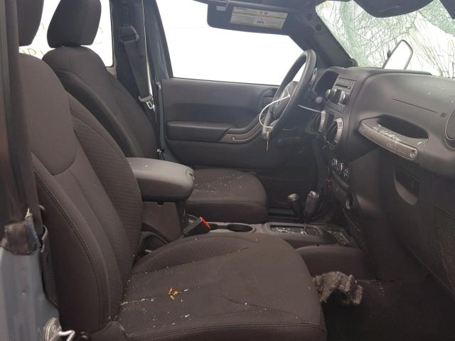 1C4AJWAG0EL316729 - 2014 JEEP WRANGLER S GRAY photo 5