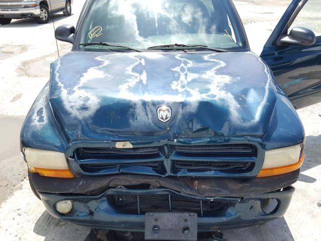 1B7FL26X0WS668816 - 1998 DODGE DAKOTA GREEN photo 7