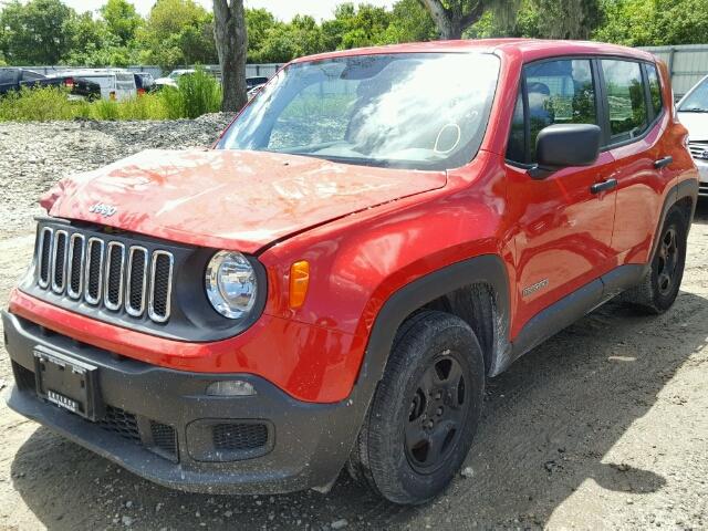 ZACCJAAT2FPB93649 - 2015 JEEP RENEGADE S RED photo 2