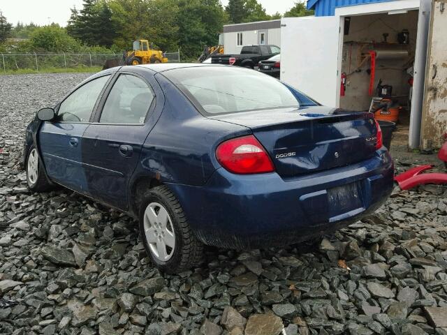 1B3ES46C63D196484 - 2003 DODGE NEON SX 2. BLUE photo 3