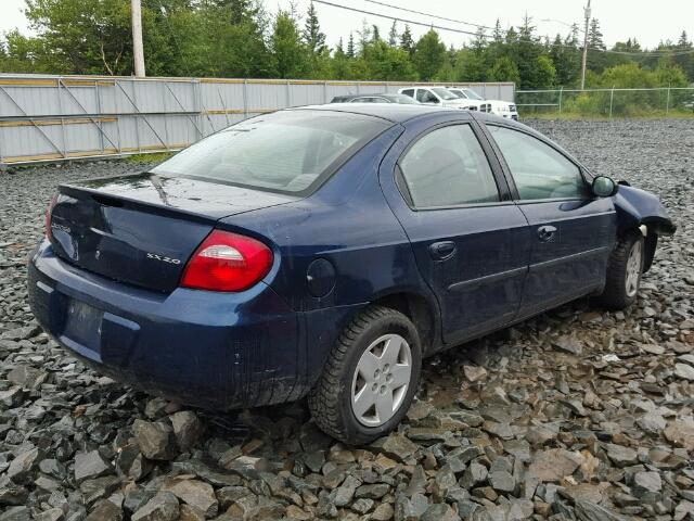 1B3ES46C63D196484 - 2003 DODGE NEON SX 2. BLUE photo 4