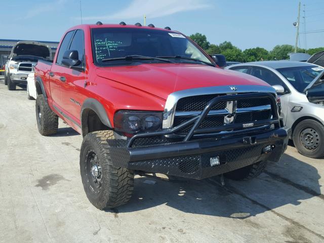 3D7KU28C74G141274 - 2004 DODGE RAM 2500 S RED photo 1