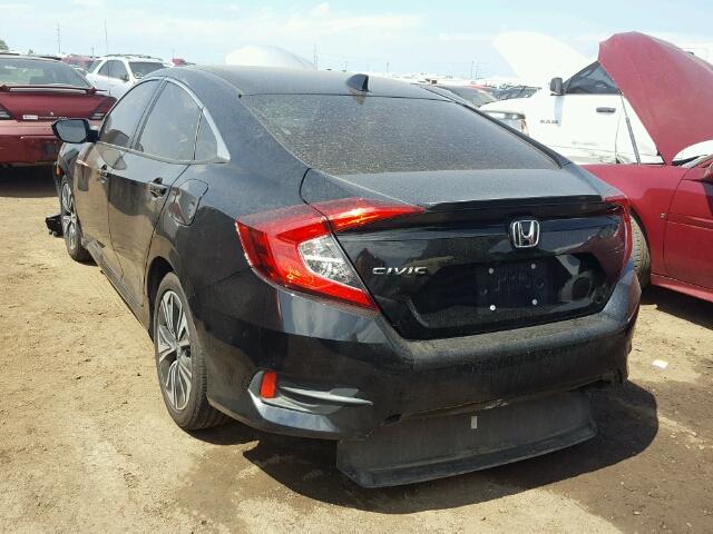 19XFC1F35GE014292 - 2016 HONDA CIVIC BLACK photo 3