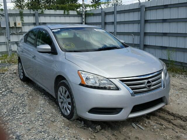 3N1AB7AP4FL629049 - 2015 NISSAN SENTRA SILVER photo 1