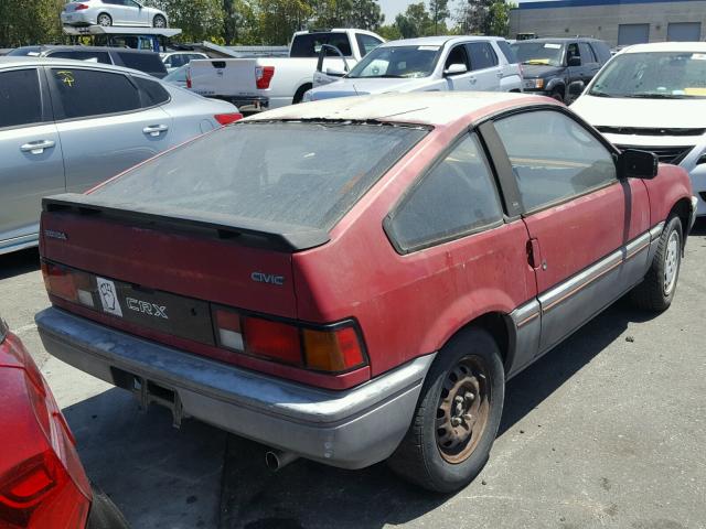 JHMAF5324FS013245 - 1985 HONDA CIVIC 1500 RED photo 4