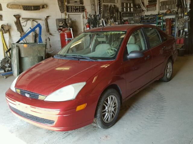 1FAFP3836YW106859 - 2000 FORD FOCUS ZTS RED photo 2