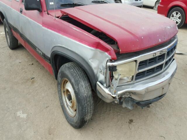 1B7GL23Y2NS638099 - 1992 DODGE DAKOTA BLACK photo 9