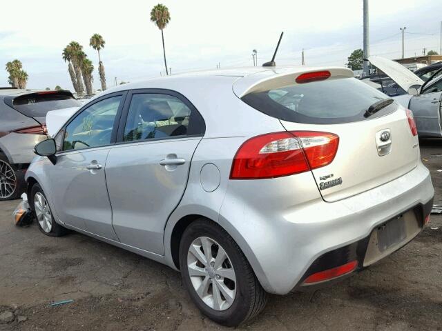 KNADN5A37D6209549 - 2013 KIA RIO EX SILVER photo 3