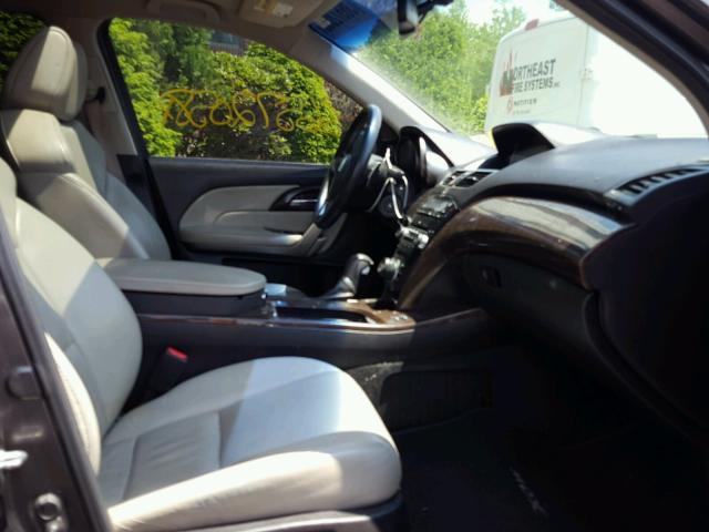2HNYD2H53BH532371 - 2011 ACURA MDX ADVANC CHARCOAL photo 5